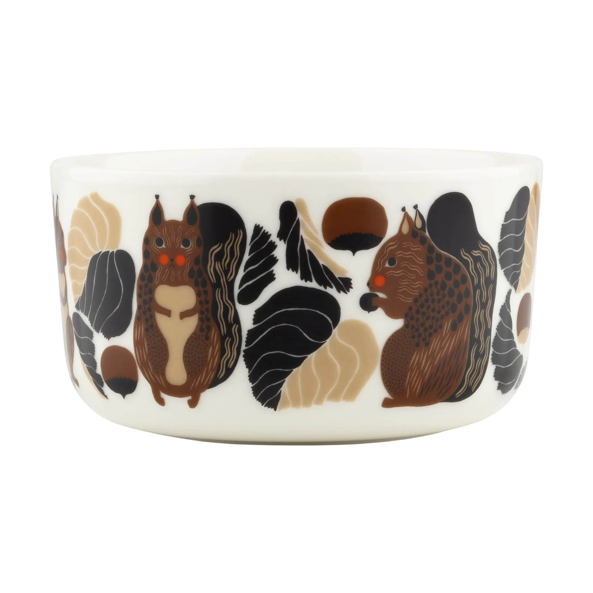 Bol Kurre 5 dl, White-brown-green Marimekko