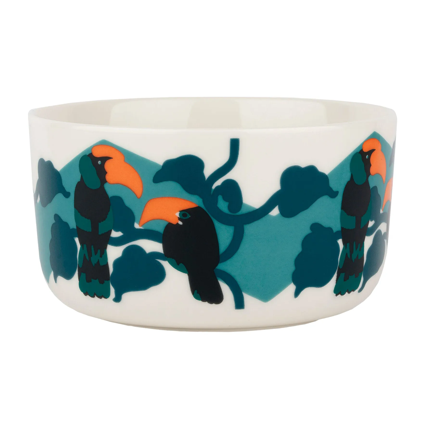 Bol Pepe 50 cl, Blanc-turquoise-orange Marimekko