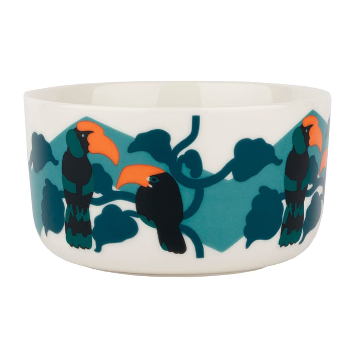 Bol Pepe 50 cl, Blanc-turquoise-orange Marimekko