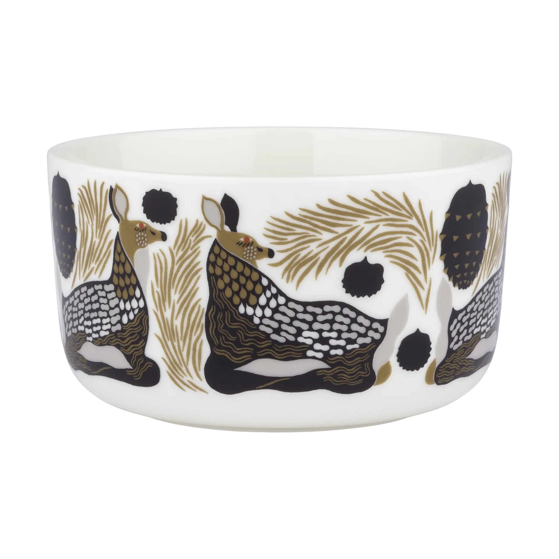 Bol Peura 5 dl, White-coal-mud-light grey Marimekko