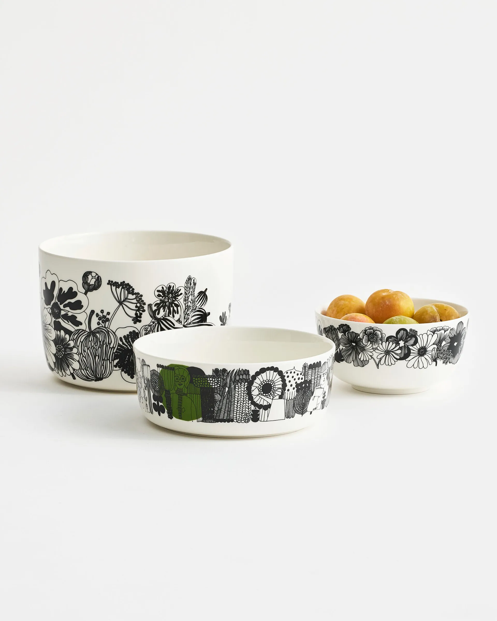 Bol Siirtolapuutarha grand, noir-vert Marimekko
