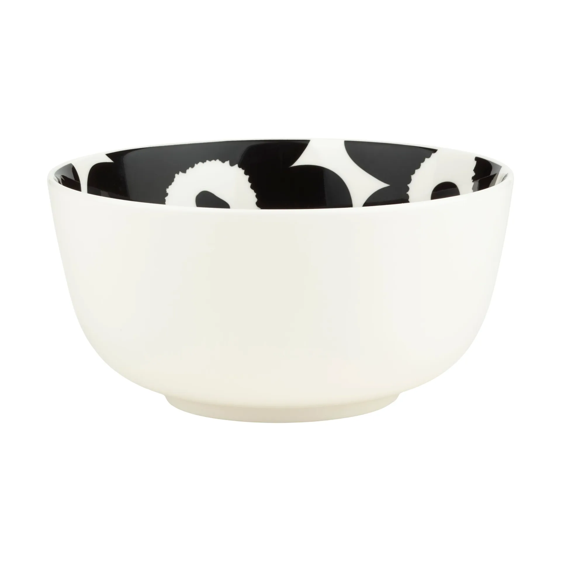 Bol Unikko 0,9 L, White-black Marimekko