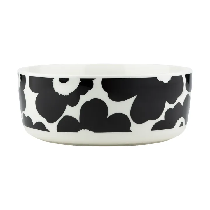 Bol Unikko 1,5 l - Black-White - Marimekko