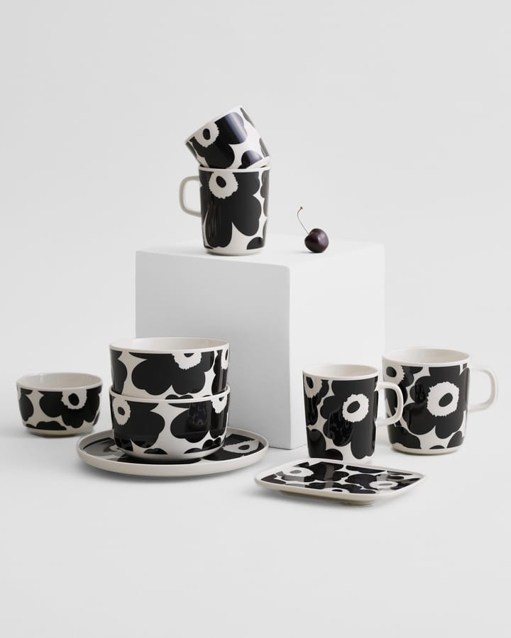 Bol Unikko 2,5 dl, Noir-blanc Marimekko