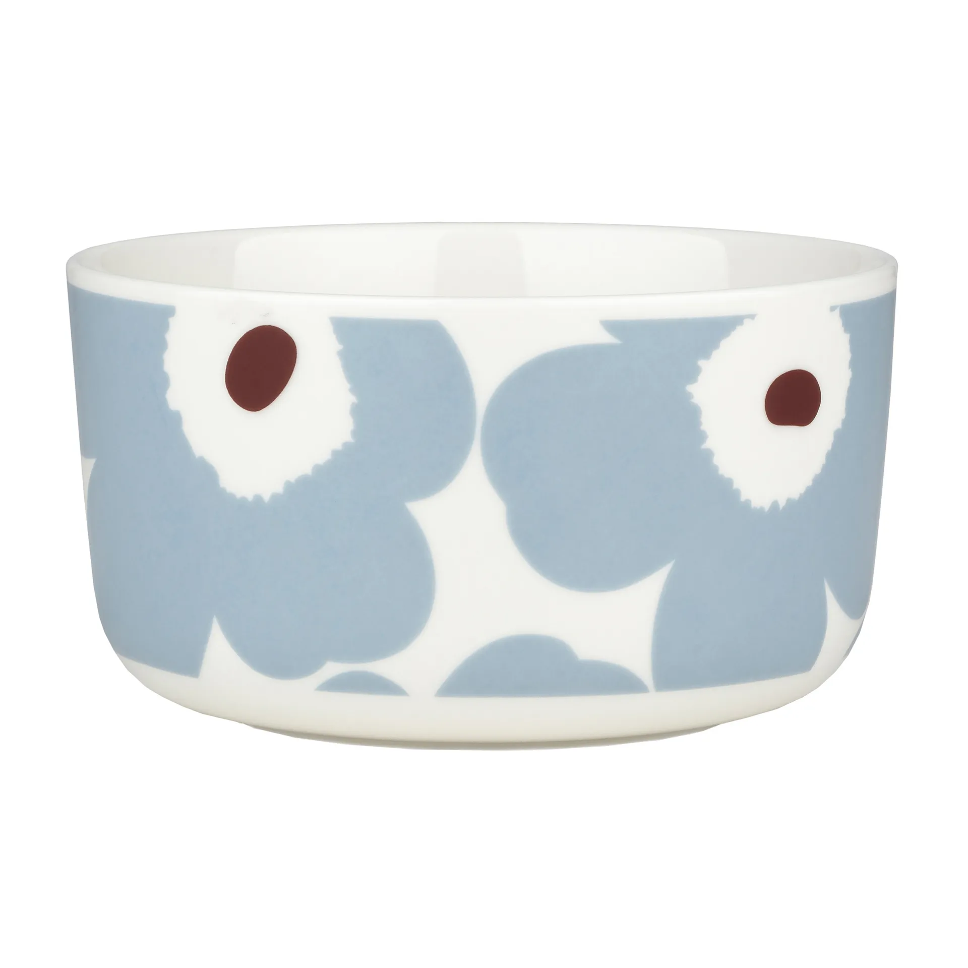Bol Unikko 5 dl, Blanc-gris bleu-rouge vin Marimekko