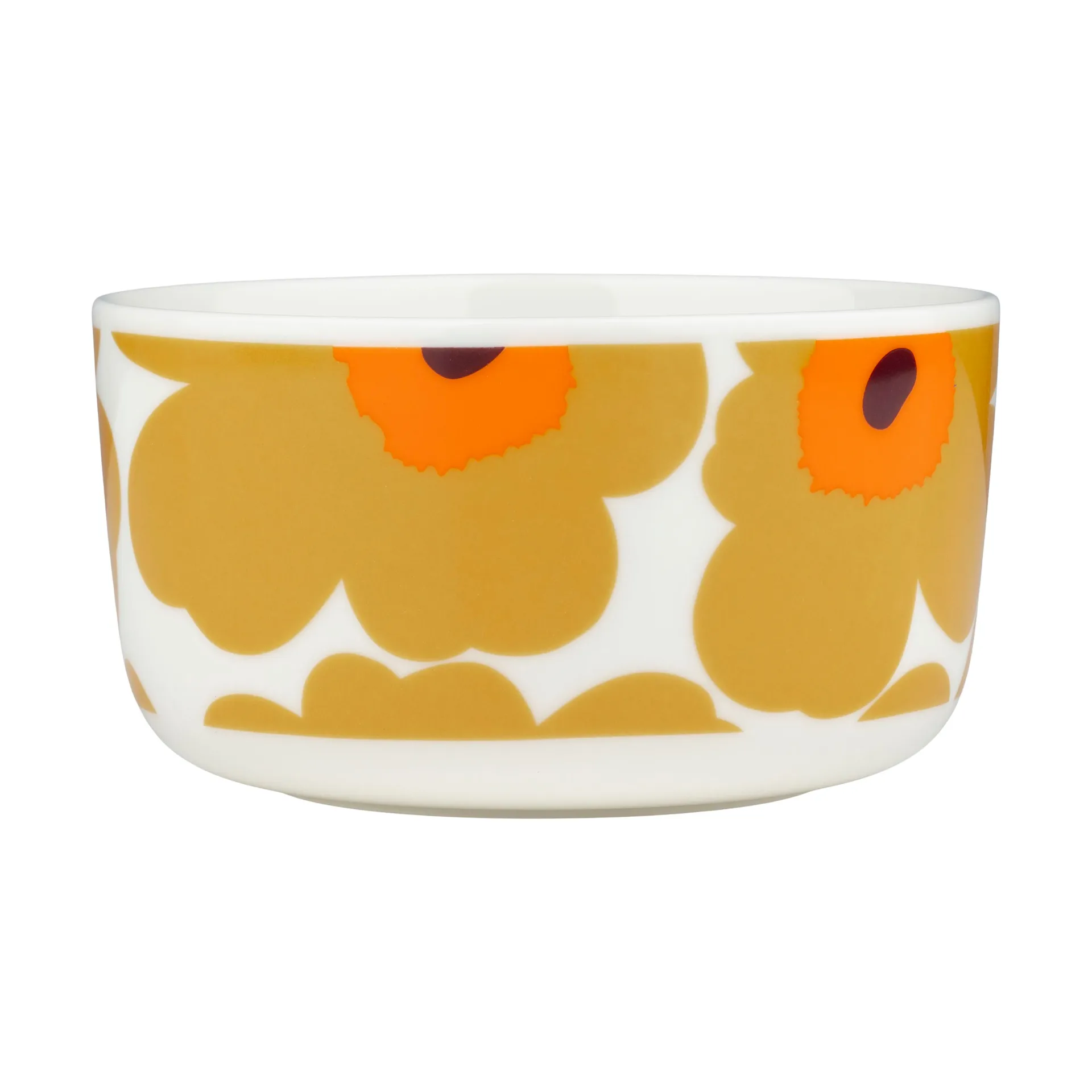 Bol Unikko 5 dl, White-caramel-warm orange Marimekko