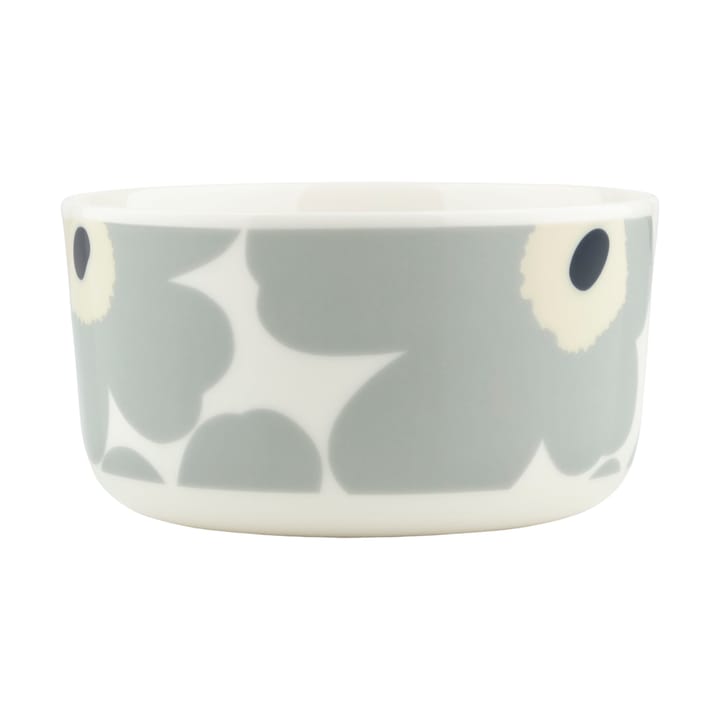 Bol Unikko 5 dl - White-light grey-sand-dark blue - Marimekko