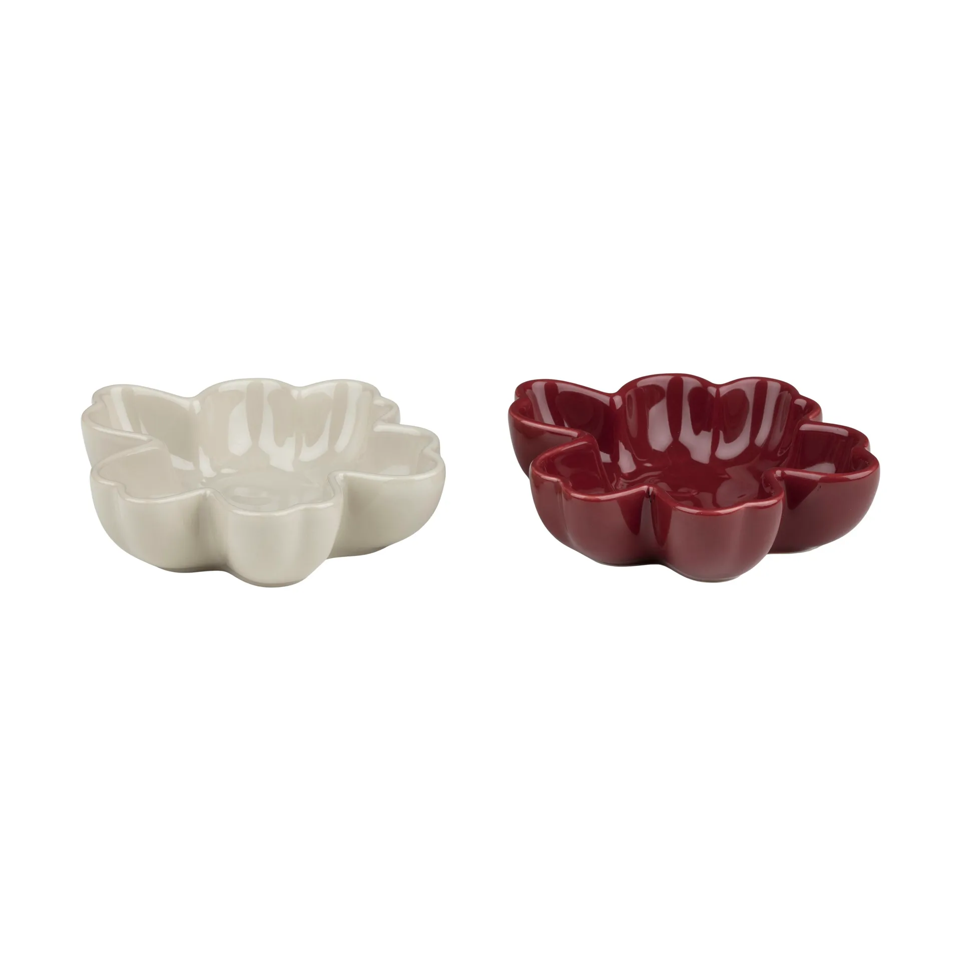 Bol Unikko shape Ø11 cm lot de 2, Bordeaux-stoneware Marimekko