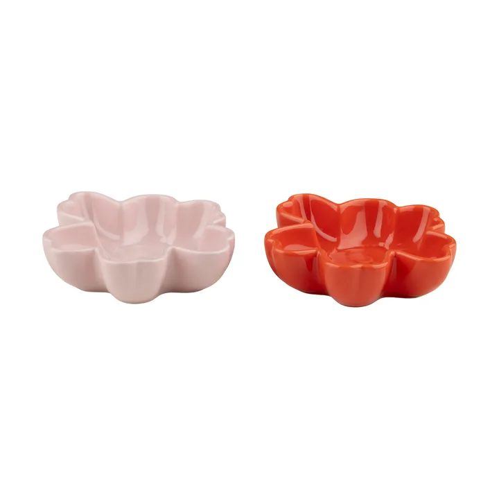 Bol Unikko Shape Ø11 cm lot de 2 - Pink-orange red - Marimekko