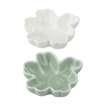 Bol Unikko Shape Ø11 cm lot de 2 - White-light green - Marimekko