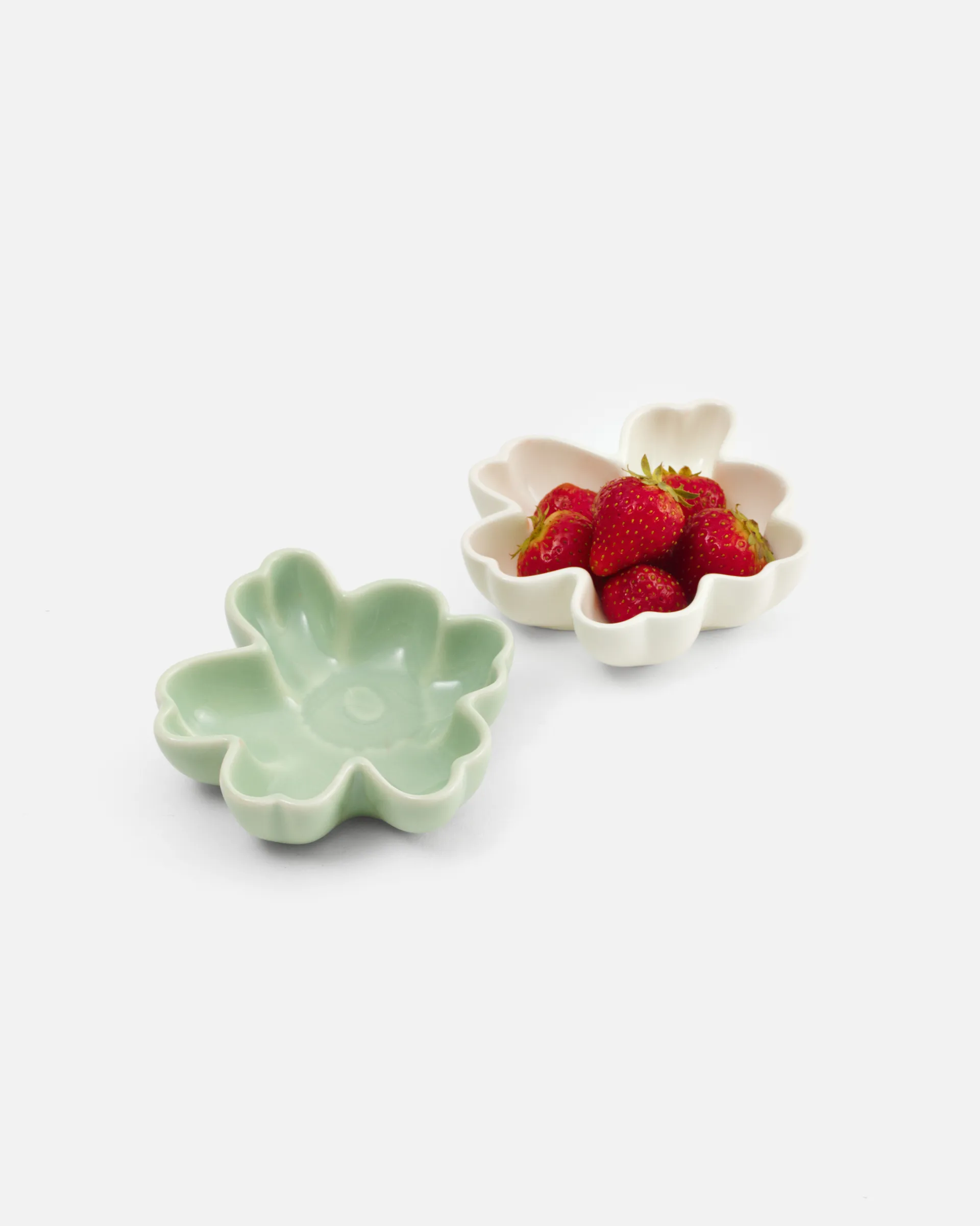 Bol Unikko Shape Ø11 cm lot de 2, White-light green Marimekko