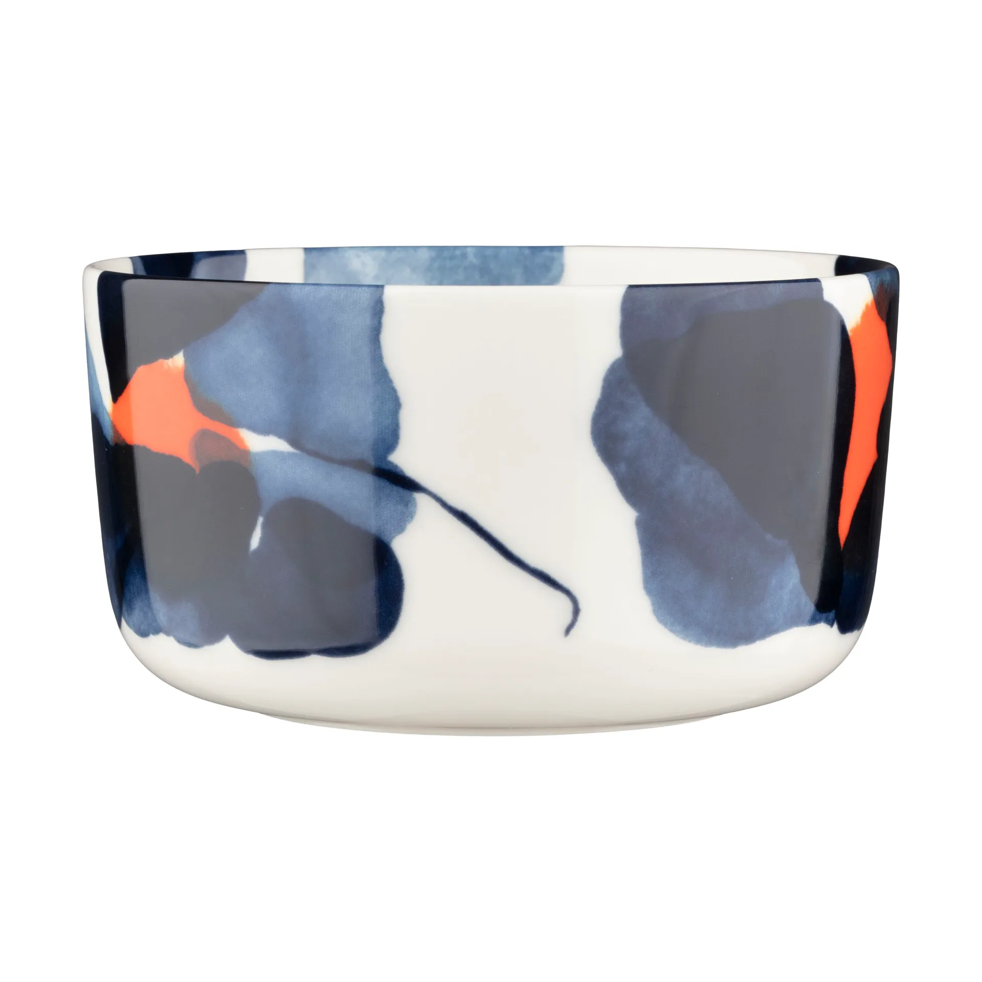 Bol Valssi 5 dl, White-dark blue-orange Marimekko