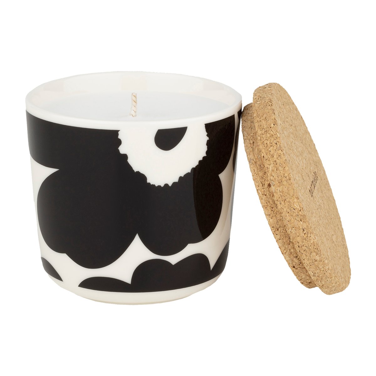 Marimekko Bougie parfumée Unikko spring forest | Design Scandinave | Bougies parfumées & diffuseurs | Noir