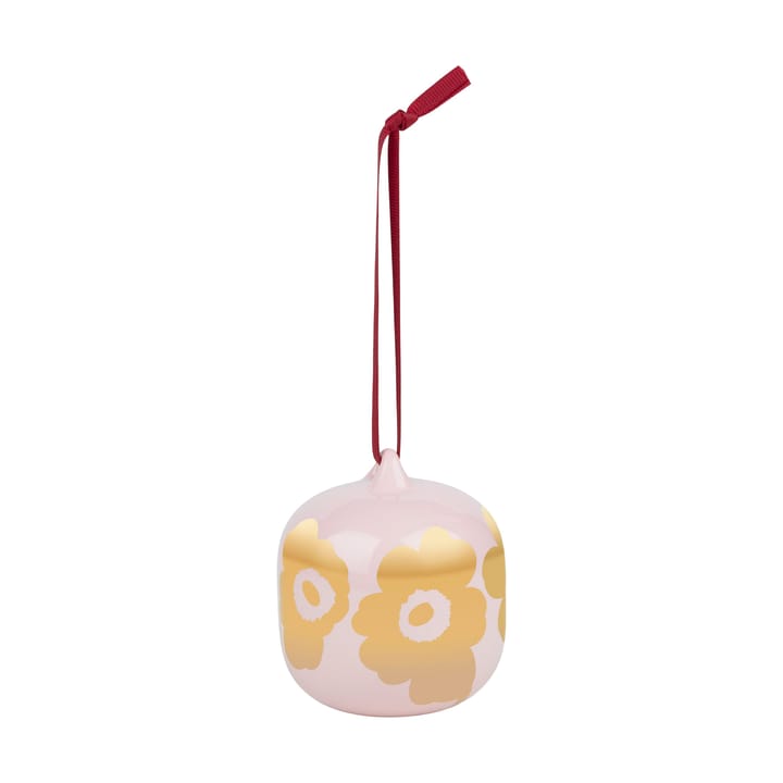 Boule de Noël Unikko 2025 7x7 cm - Pink-gold - Marimekko