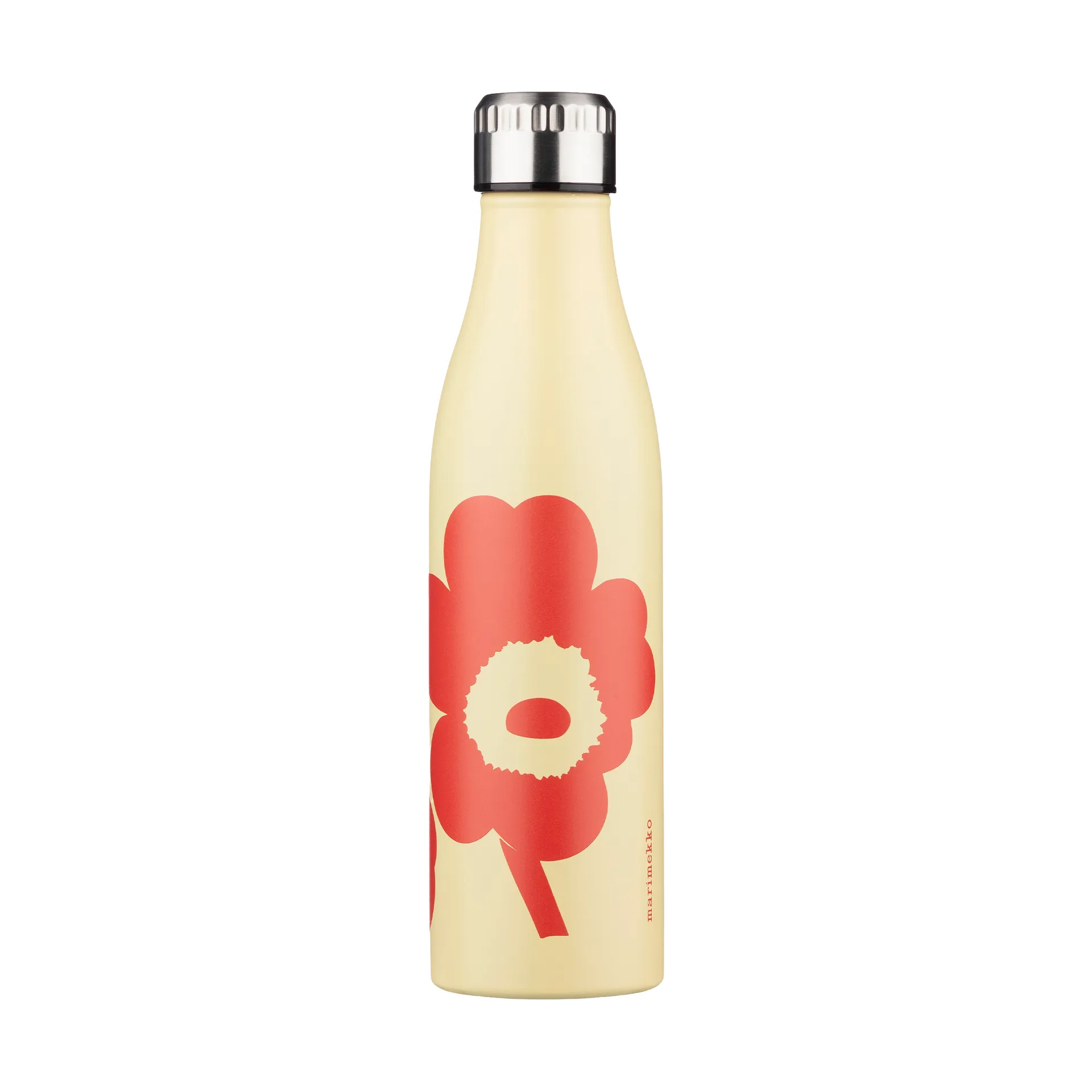Bouteille d’eau Unikko, Sand-orange red, 0,5 L Marimekko
