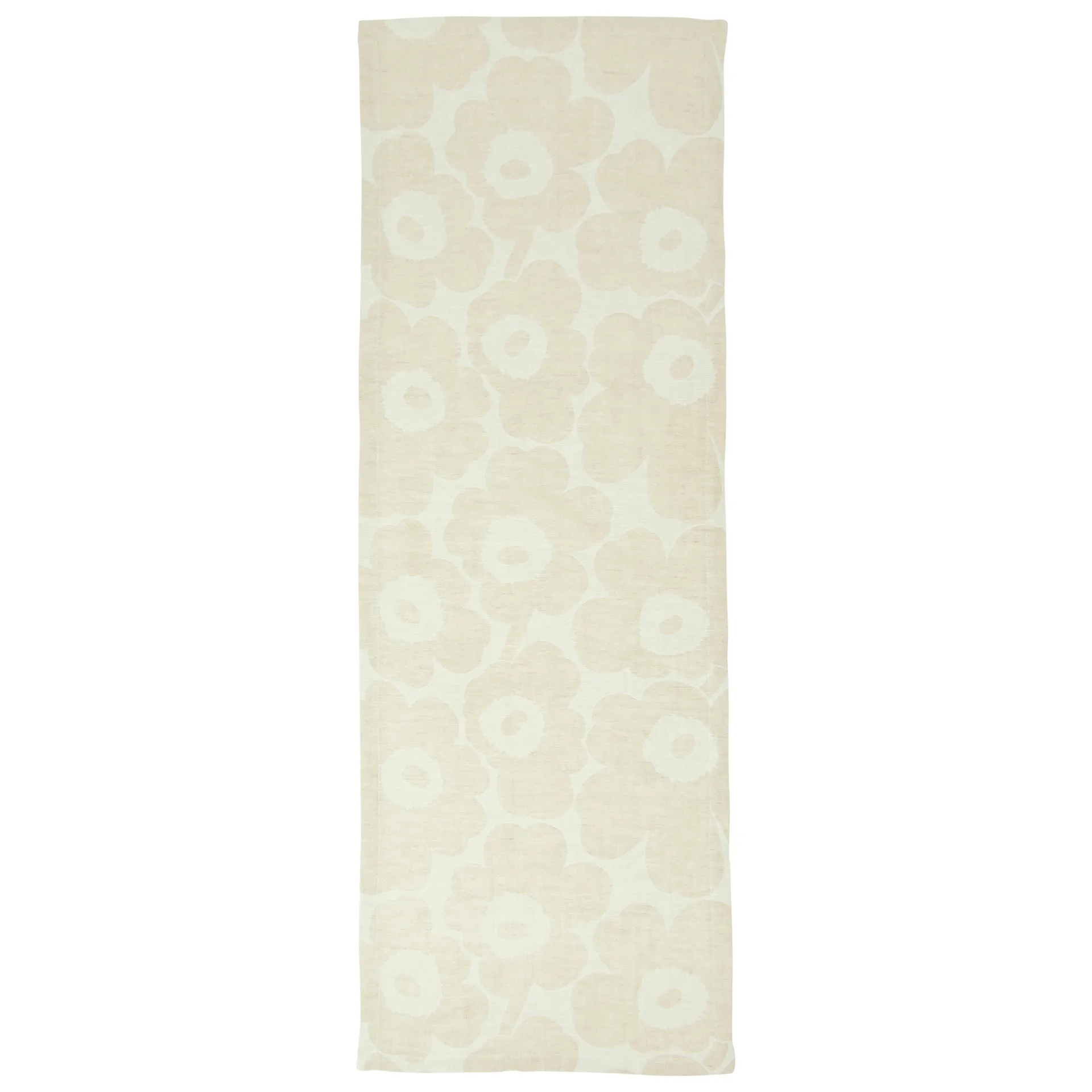 Chemin de table Pieni Unikko beige-Noir-blanc, 47x150 cm Marimekko