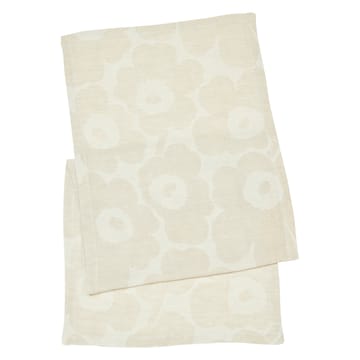 Chemin de table Pieni Unikko beige-Noir-blanc - 47x150 cm - Marimekko