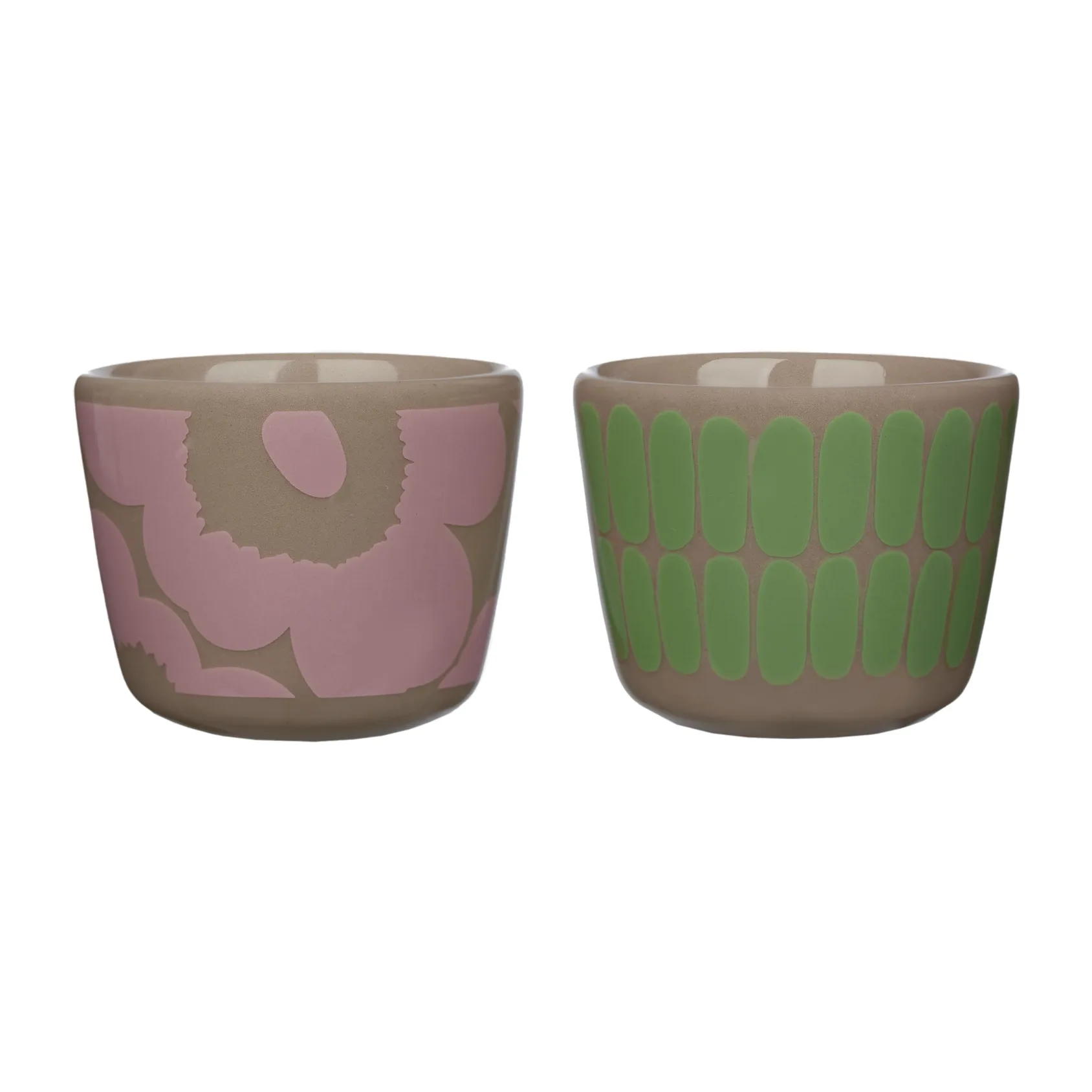 Coquetier Alku Lot de 2, Terre cuite-mint-rose Marimekko