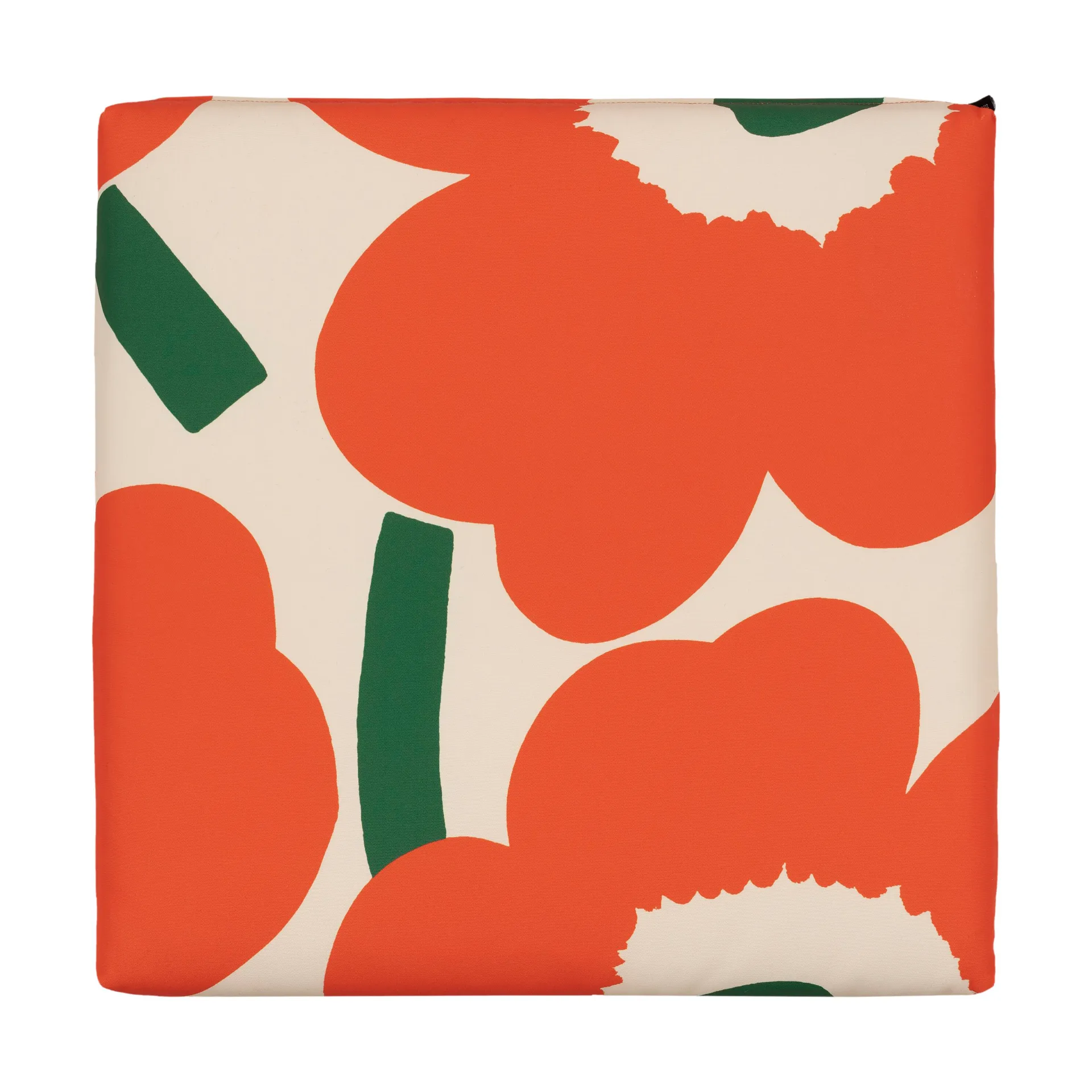 Coussin de chaise Unikko 40x40 cm, Cotton-orange-green Marimekko