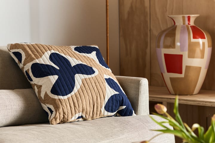 Coussin Kevätkiuru 60x60 cm, Beige-bleu foncé Marimekko