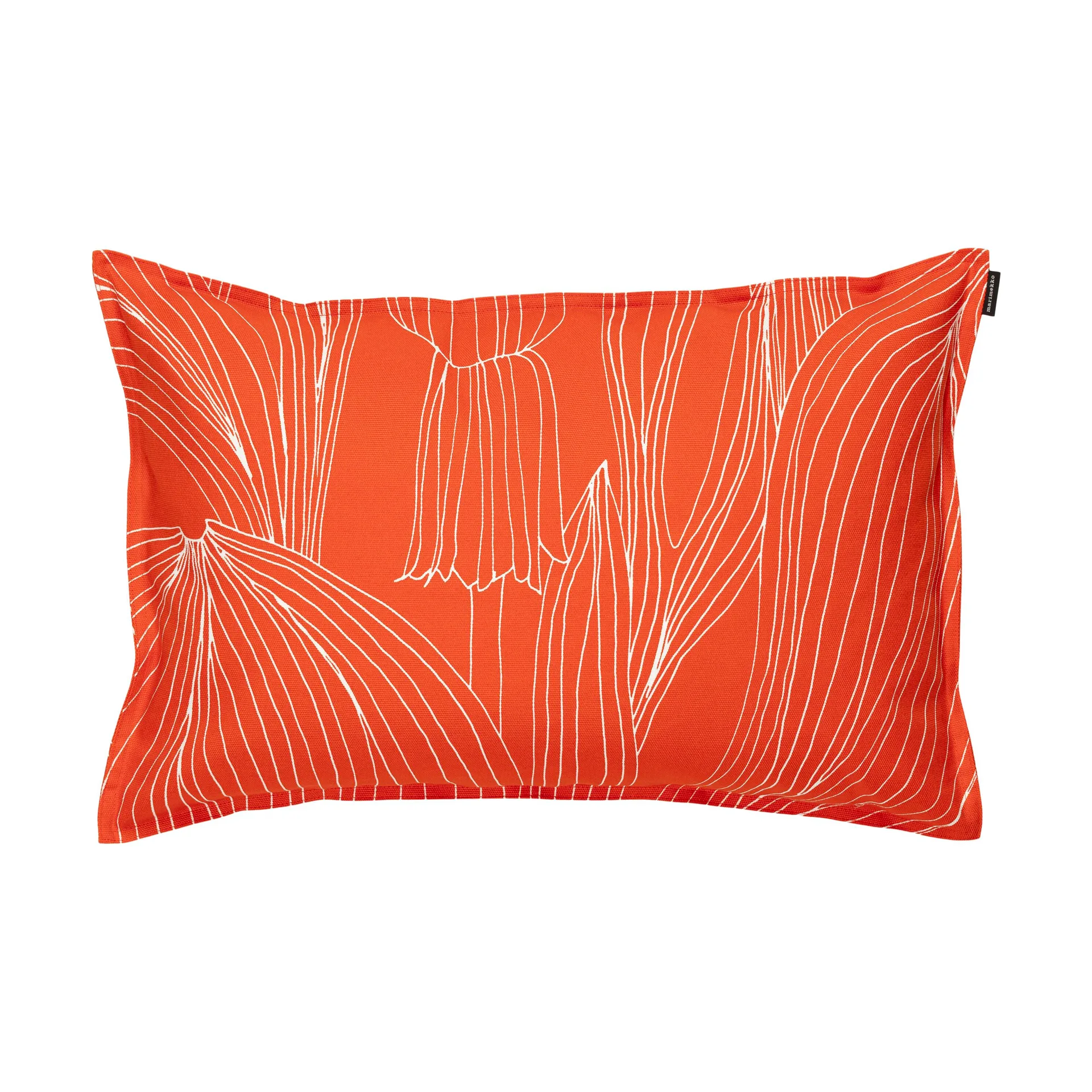 Coussin Kukat Puhkeavat 40x60 cm, Tomato red-white Marimekko