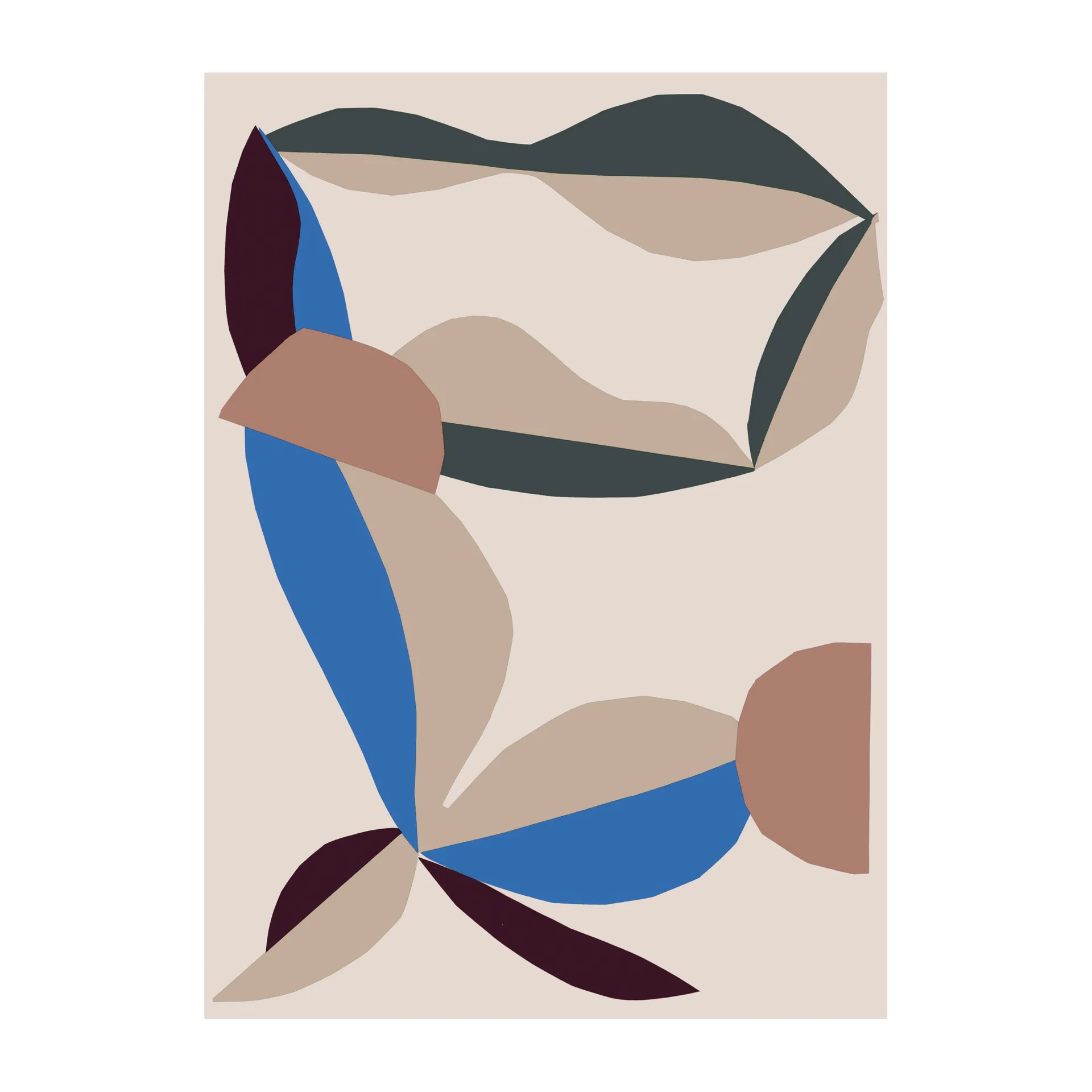 Couverture Berry 130x180 cm, Cotton-red-electric-blue Marimekko