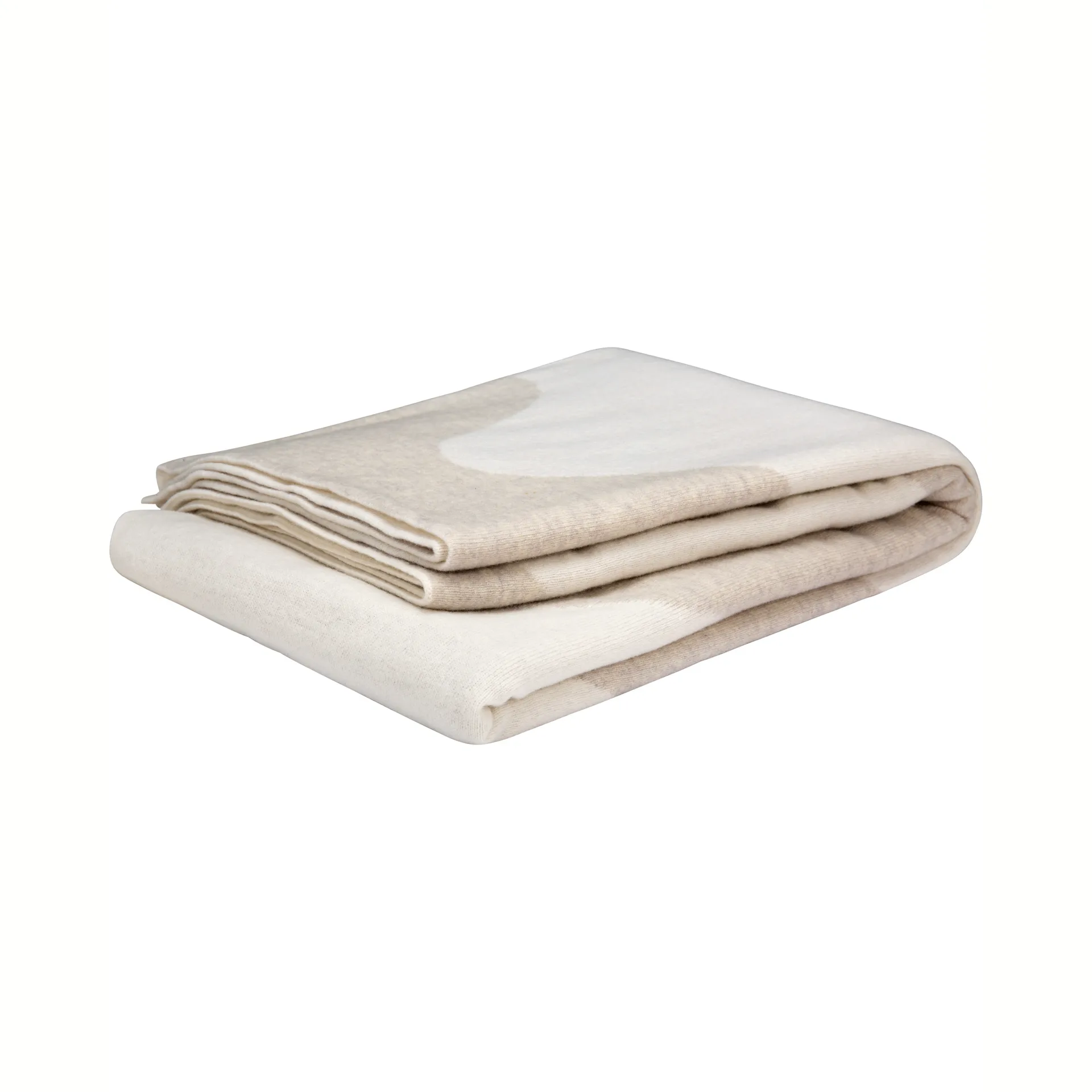 Couverture Lokki tricotée 130x180 cm, Beige-blanc Marimekko