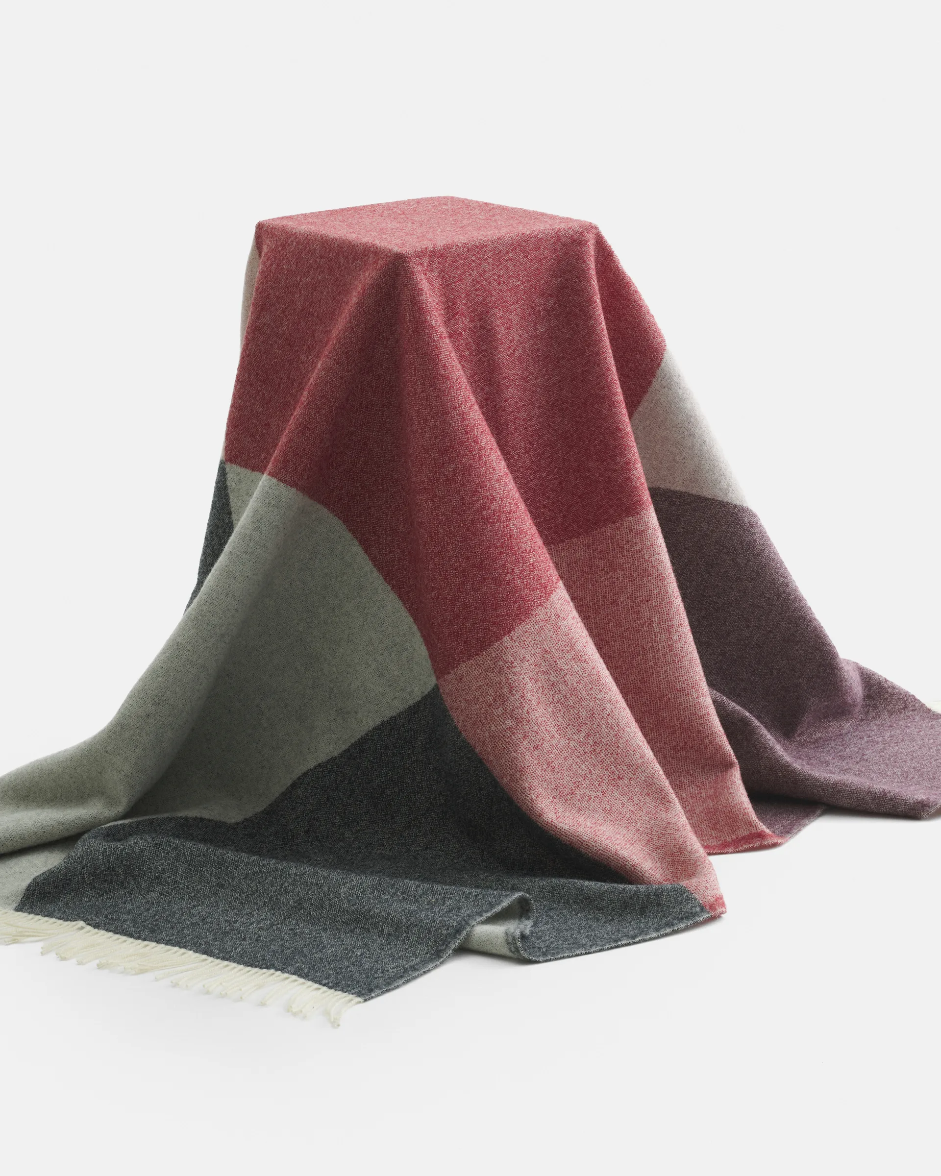 Couverture Sambara 140x180 cm, Off white-red-brown Marimekko