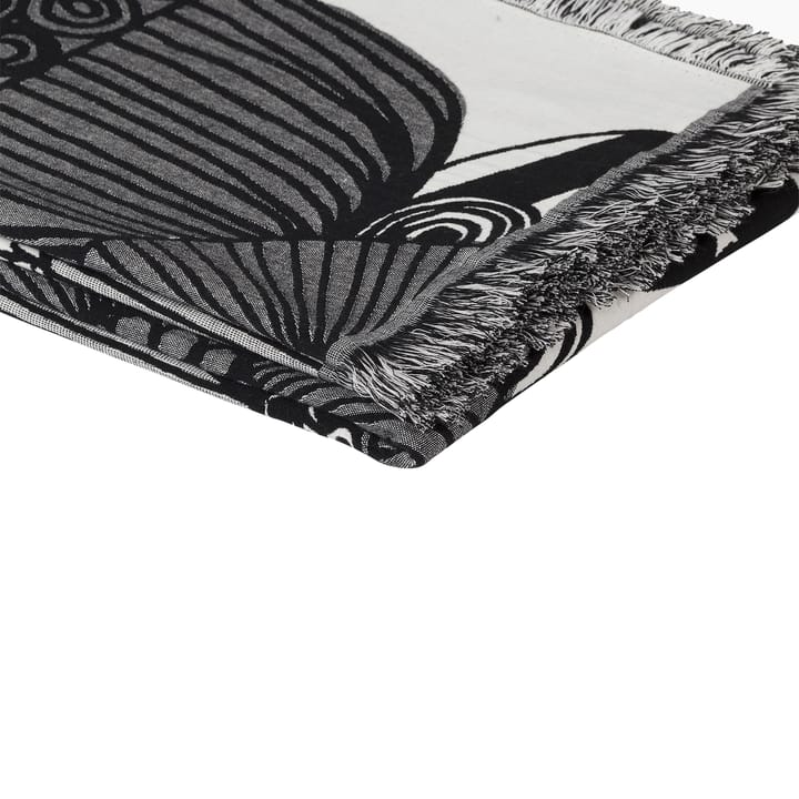 Couverture Siirtolapuutarha 130 x 180 cm, Blanc cassé-noir Marimekko