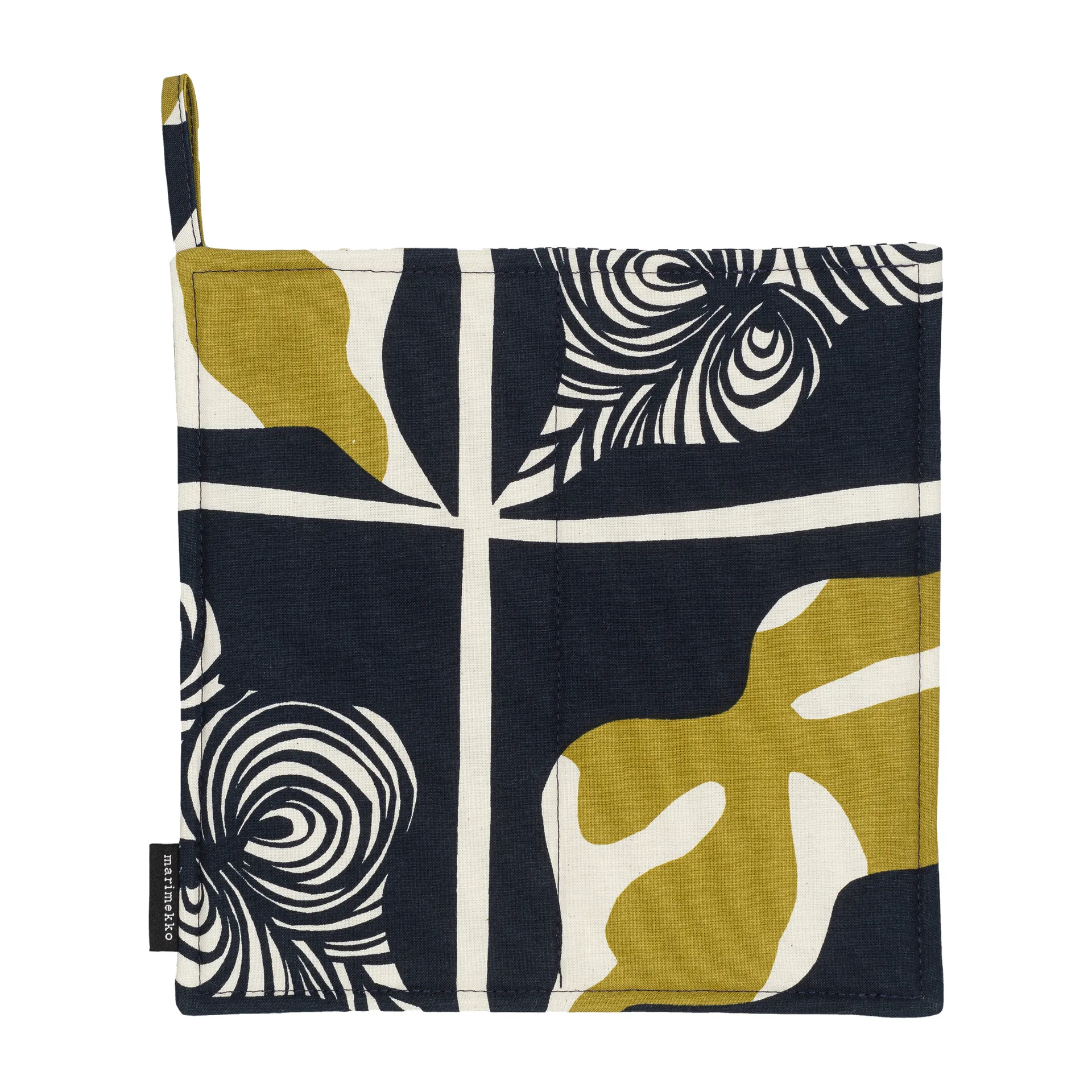 Dessous de plat Pieni Rukinlapa, bleu foncé-vert-blanc Marimekko