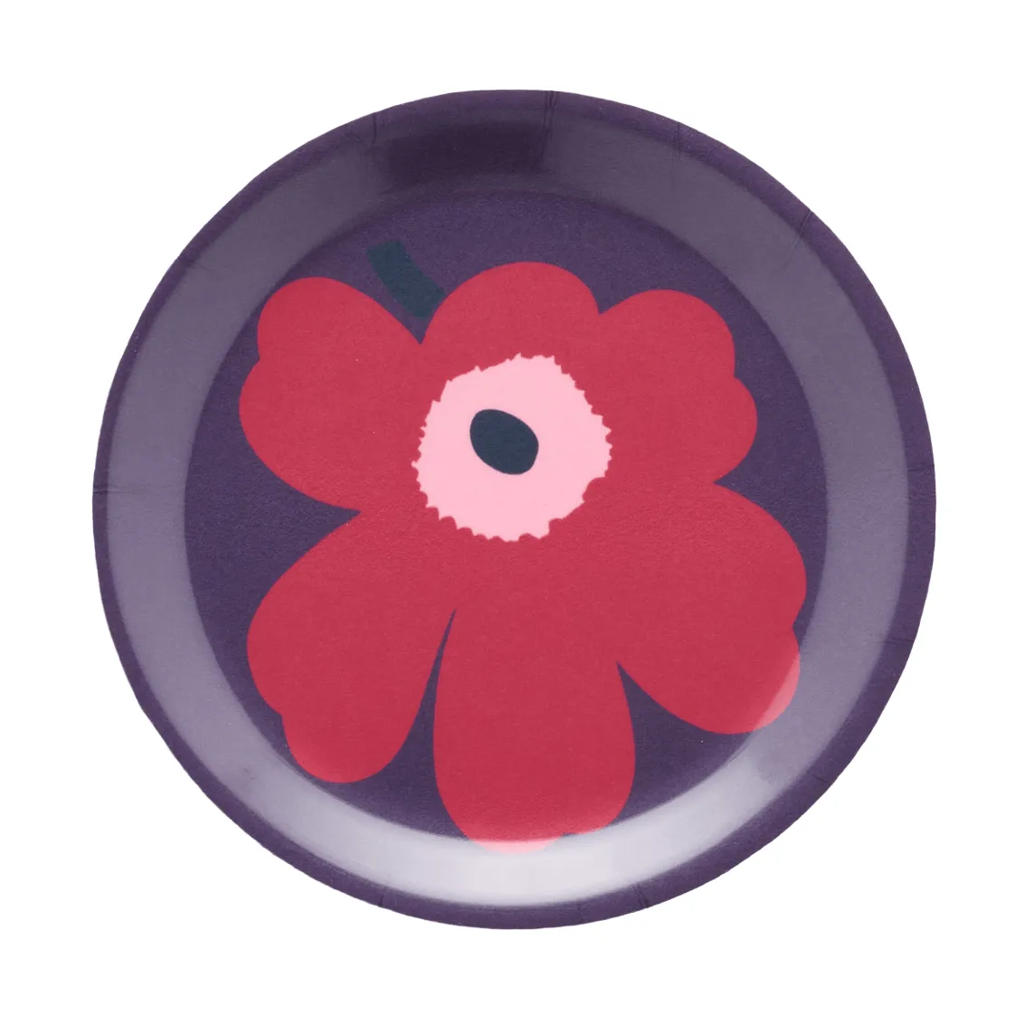 Dessous de verre Unikko, Prune-canberge-rose, Ø11 cm Marimekko
