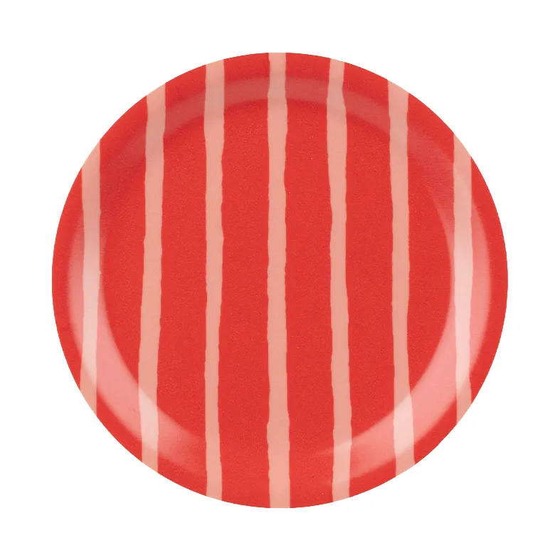 Dessous de verre Unikko, Salmon red-orange red, Ø11 cm Marimekko
