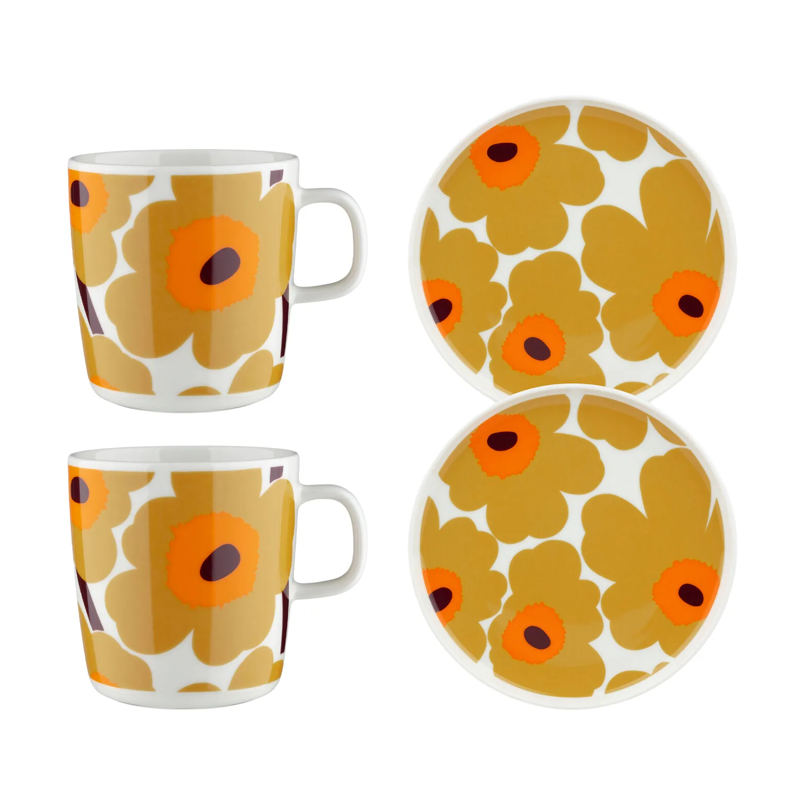 Ensemble petit-déjeuner Unikko, Beige Marimekko
