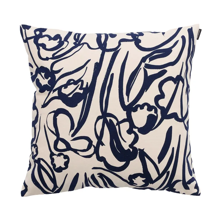 Ensikukat housse de coussin - Off white-dark blue - Marimekko