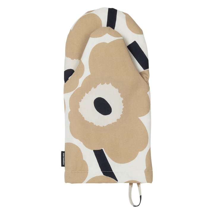 Gant de cuisine Pieni Unikko - Blanc cassé-beige-bleu foncé - Marimekko