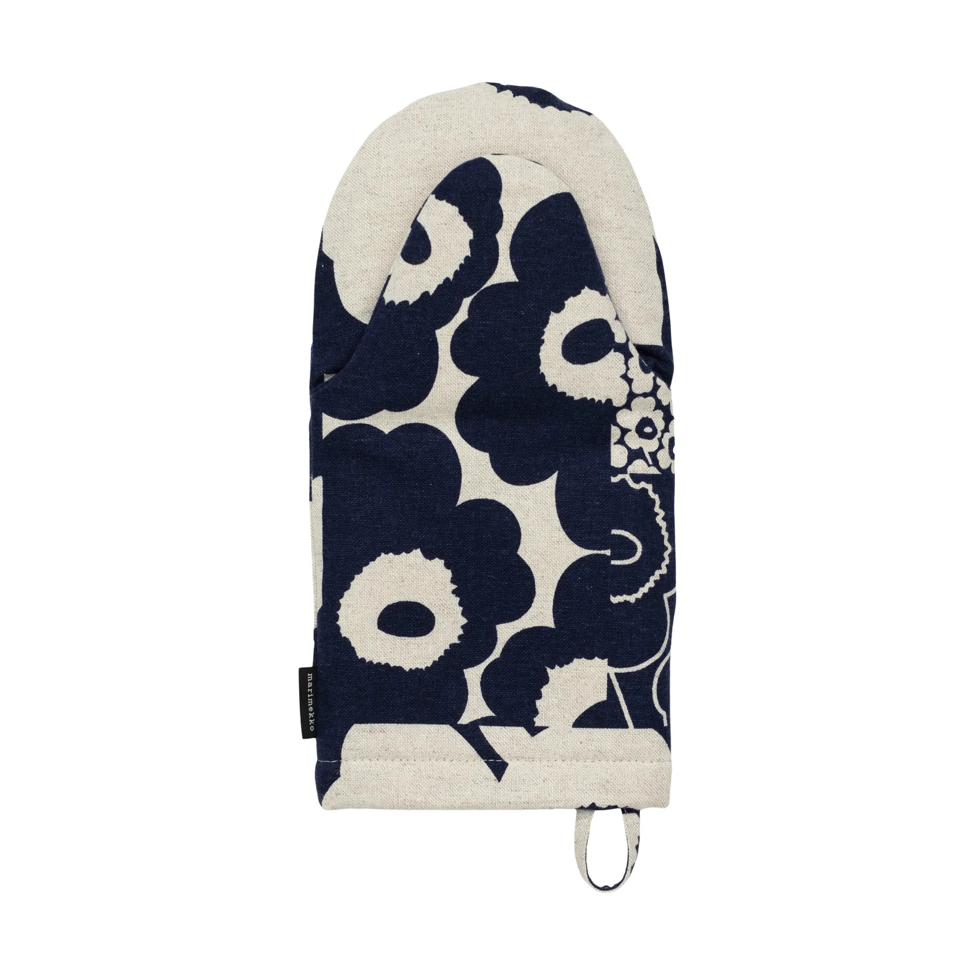 Gant de cuisine Unikko Kollaasi, Linen-dark navy Marimekko