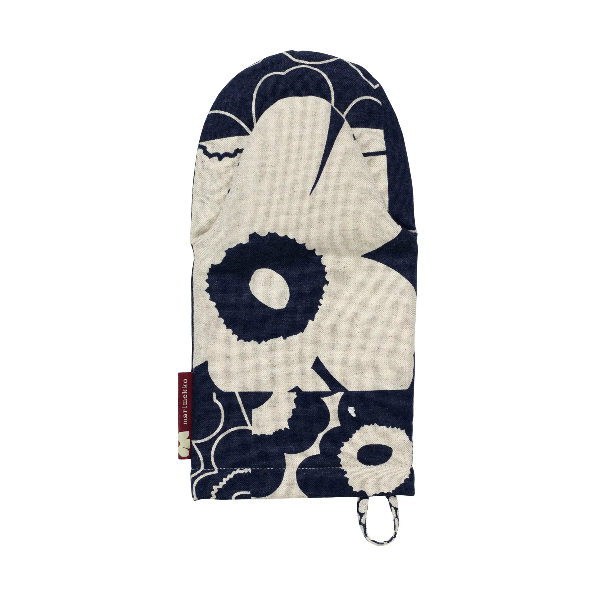 Gant de cuisine Unikko Kollaasi, Linen-dark navy Marimekko