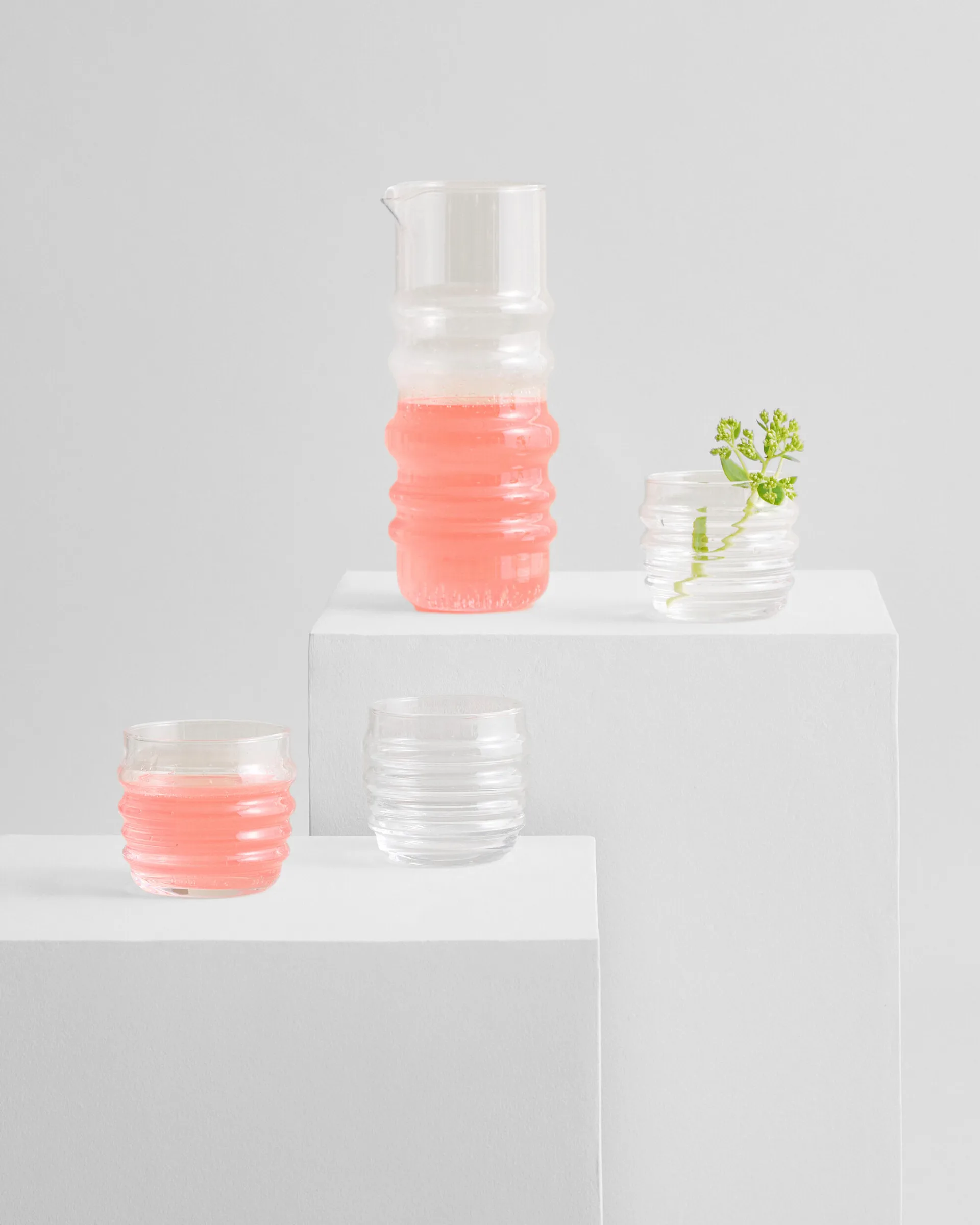 Gobelets Sukat Makkaralla, transparent, lot de 2 Marimekko