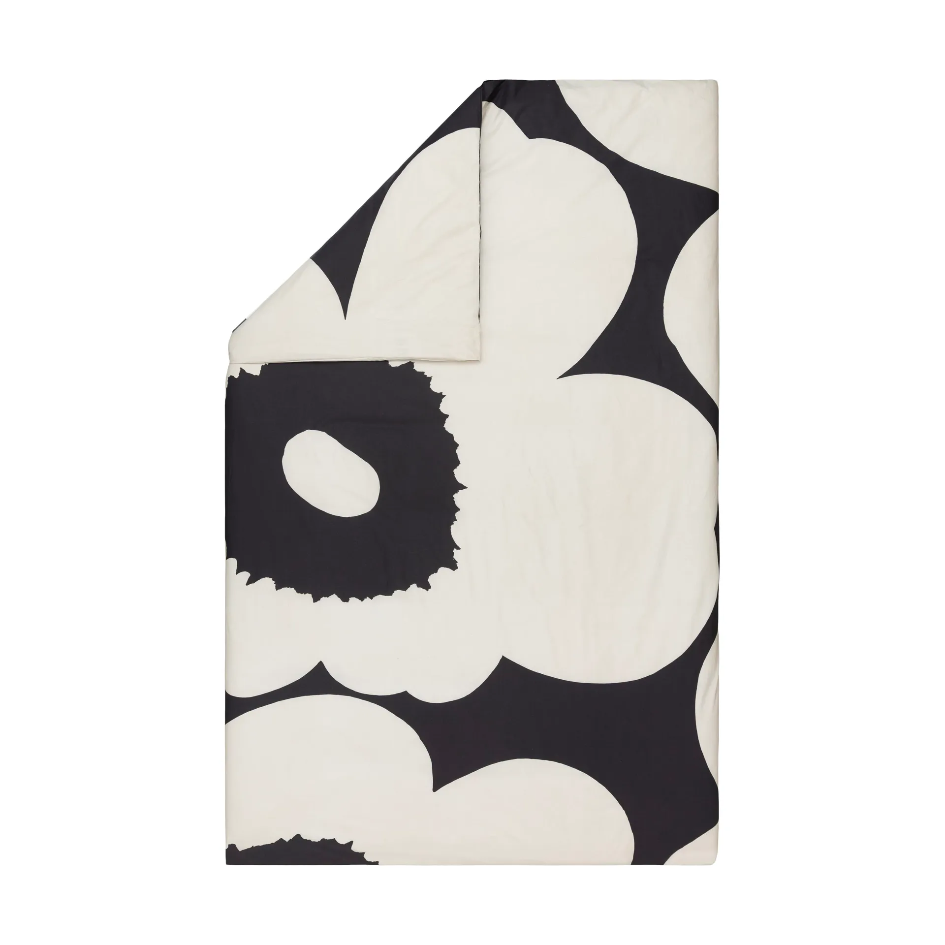 Housse de couette Iso Unikko 150x210 cm, Charcoal-off white Marimekko