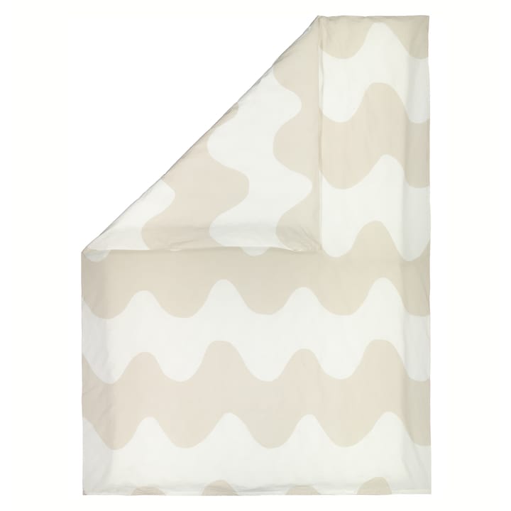 Housse de couette Lokki 150x210 cm - Beige-blanc - Marimekko