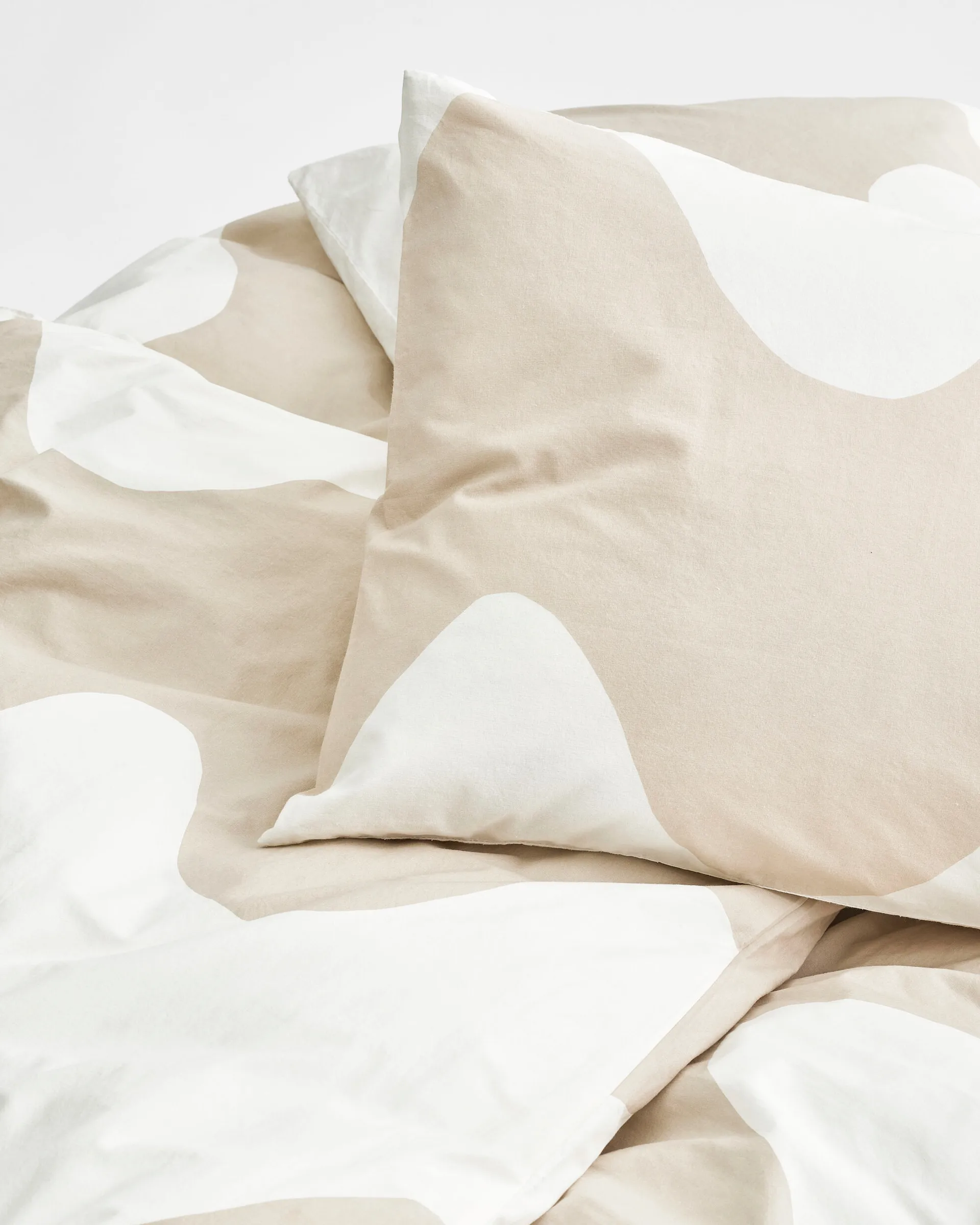 Housse de couette Lokki 150x210 cm, Beige-blanc Marimekko