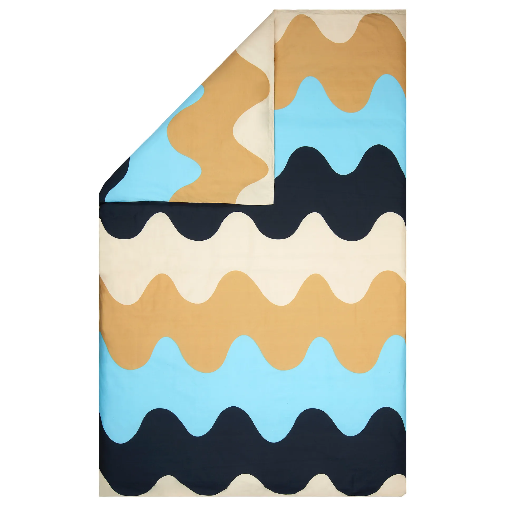 Housse de couette Lokki 150x210 cm, Beige-bleu Marimekko