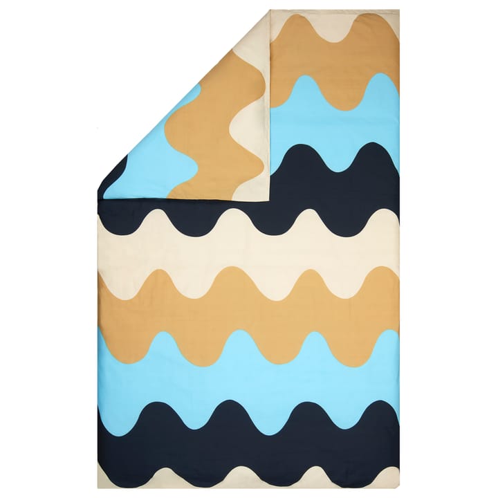 Housse de couette Lokki 150x210 cm - Beige-bleu - Marimekko