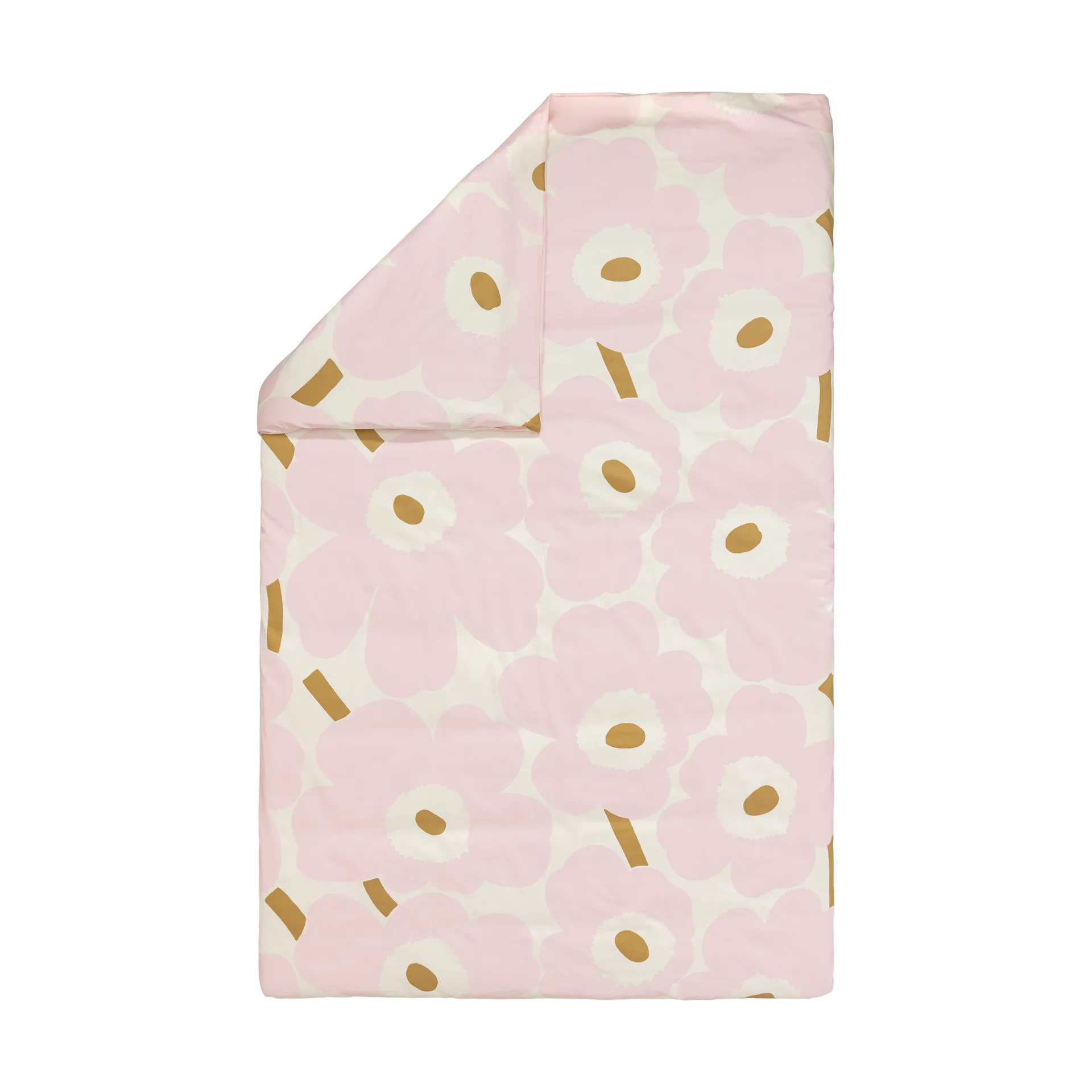 Housse de couette Unikko 150x210 cm + 50x60 cm, White-light pink-beige Marimekko
