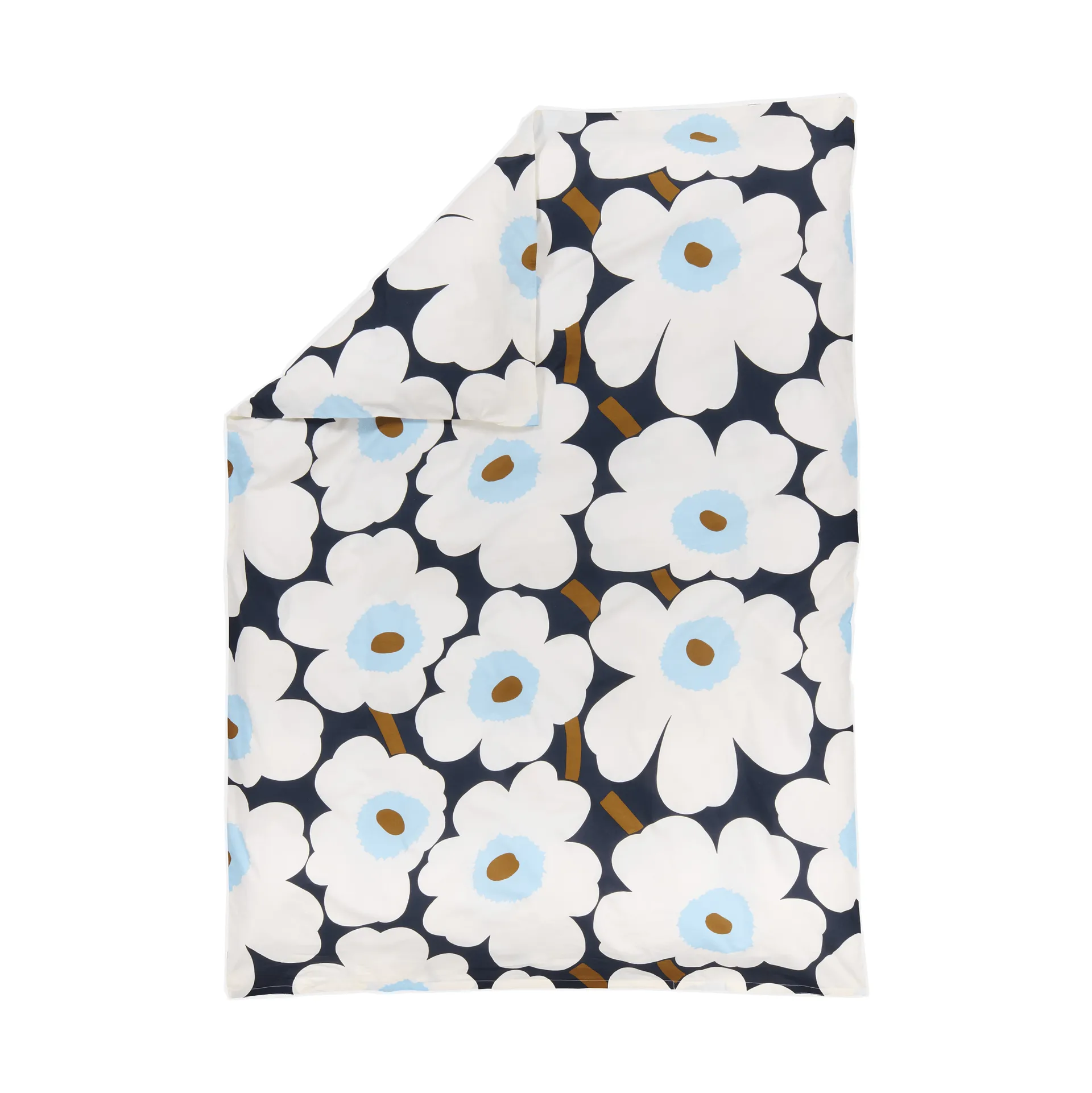 Housse de couette Unikko 150x210 cm, Blueberry-off white-cold blue Marimekko