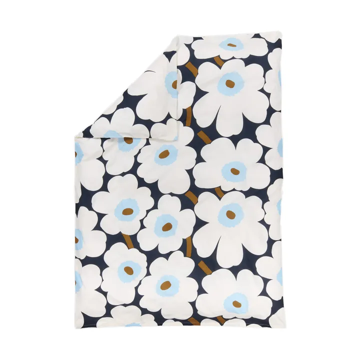 Housse de couette Unikko 150x210 cm - Blueberry-off white-cold blue - Marimekko