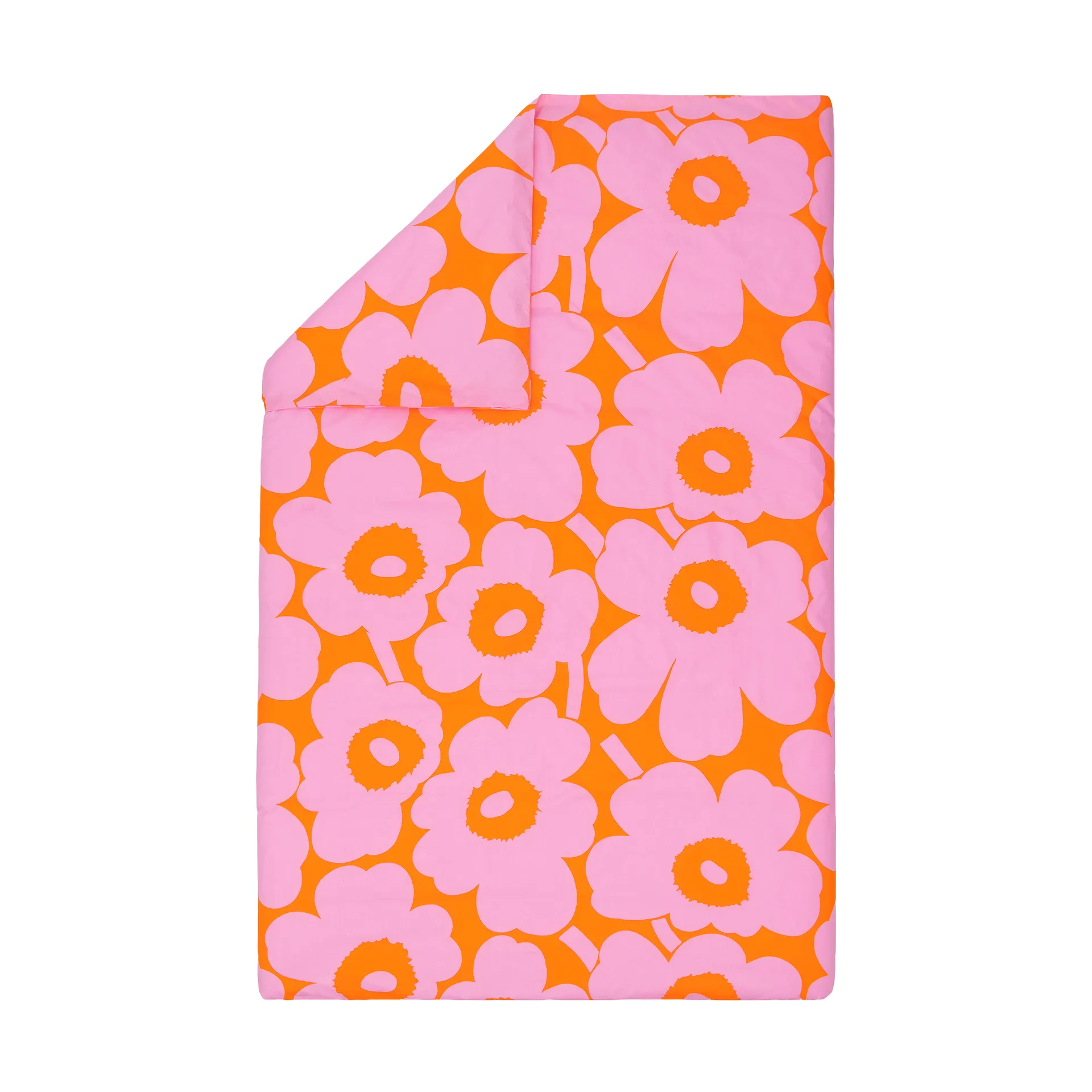 Housse de couette Unikko 150x210 cm, Orange-pink Marimekko
