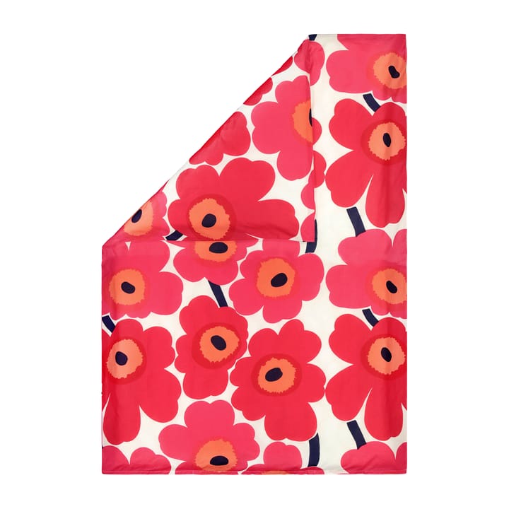 Housse de couette Unikko 150x210 cm - rouge-blanc - Marimekko