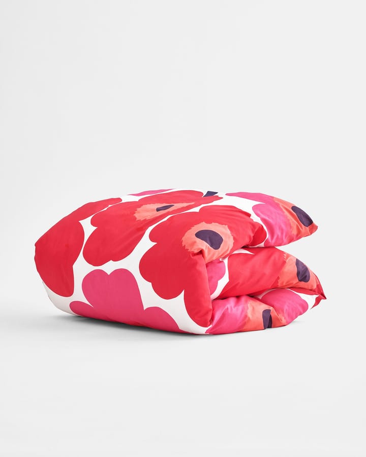 Housse de couette Unikko 150x210 cm, rouge-blanc Marimekko