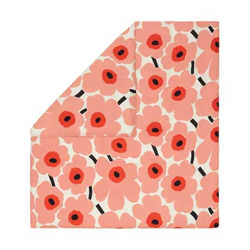 Housse de couette Unikko 220x240 cm - Off white-coral-orange red-charcoal - Marimekko